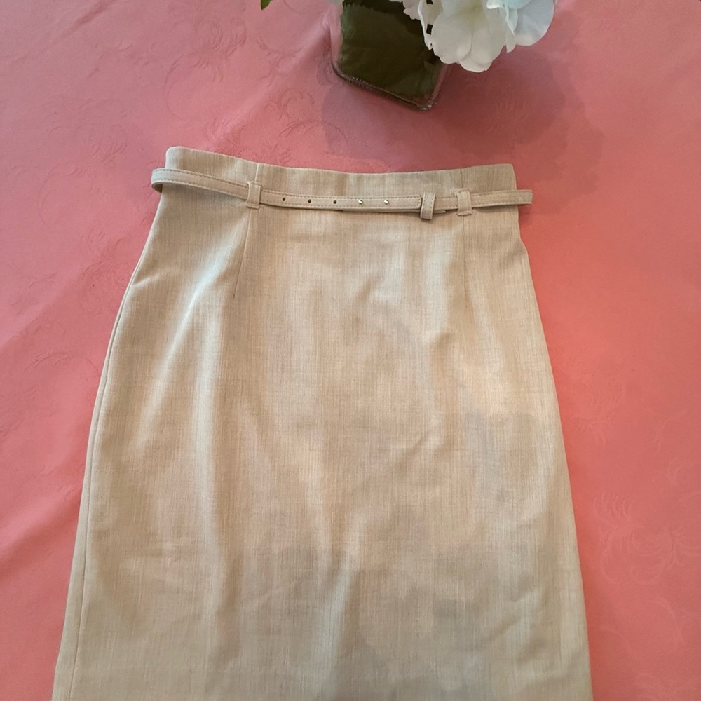 H&M Beige Pencil Skirt